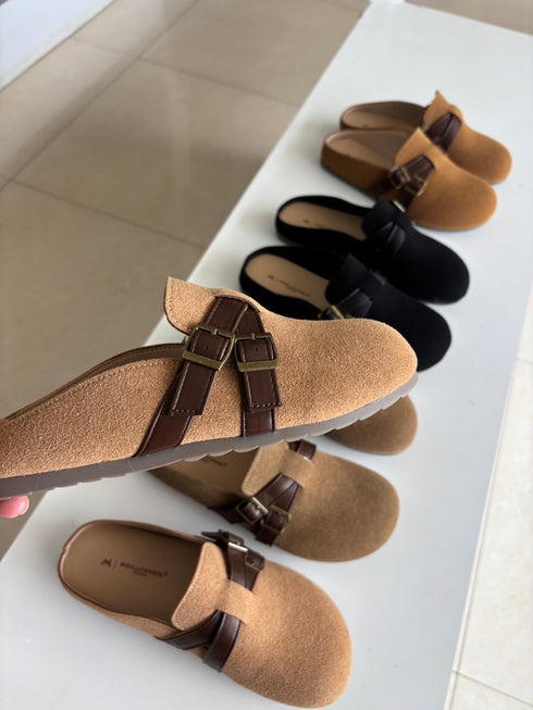 Double Belted Slid On Clogs